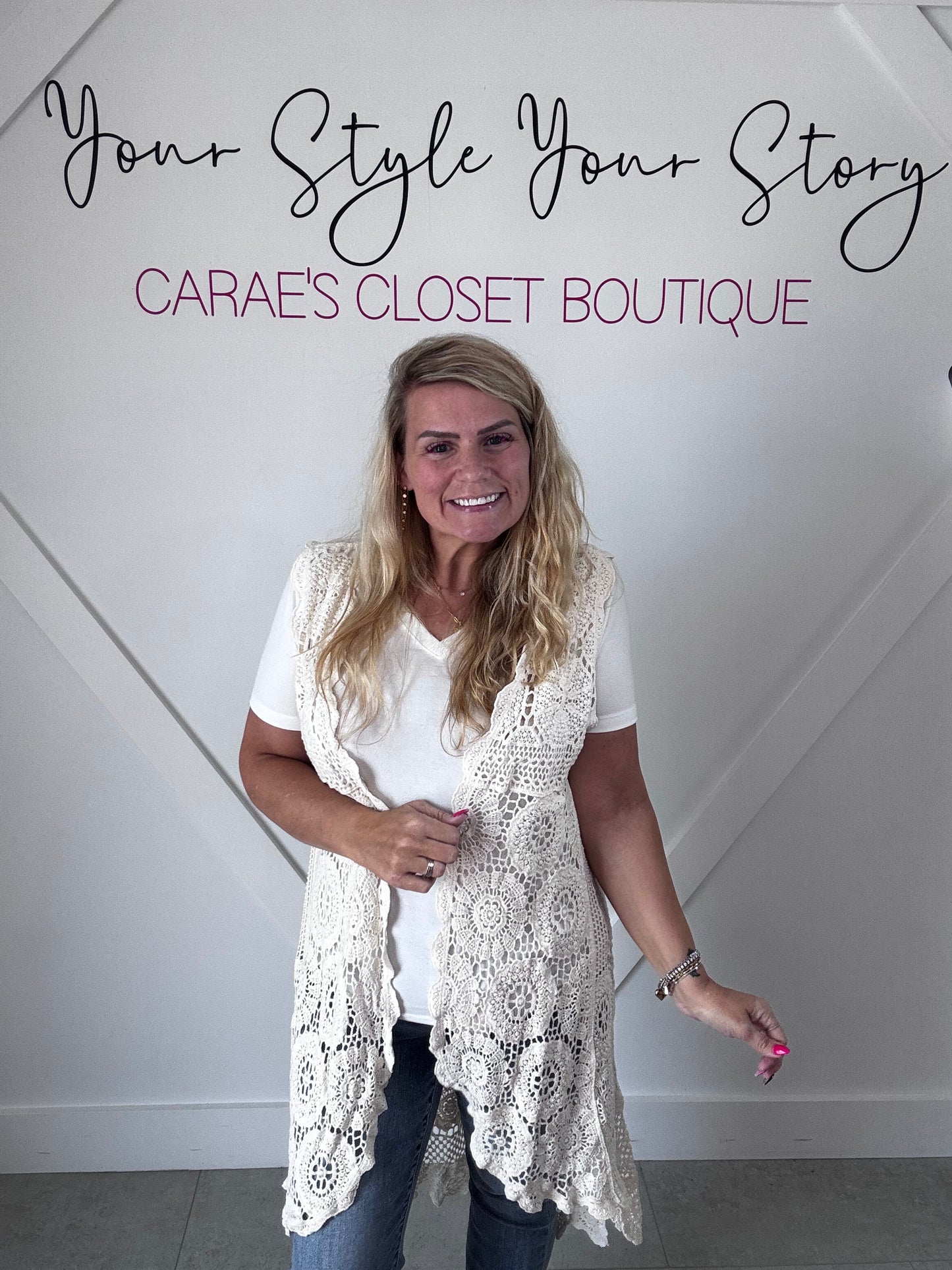 Origami Crochet Boho Vest