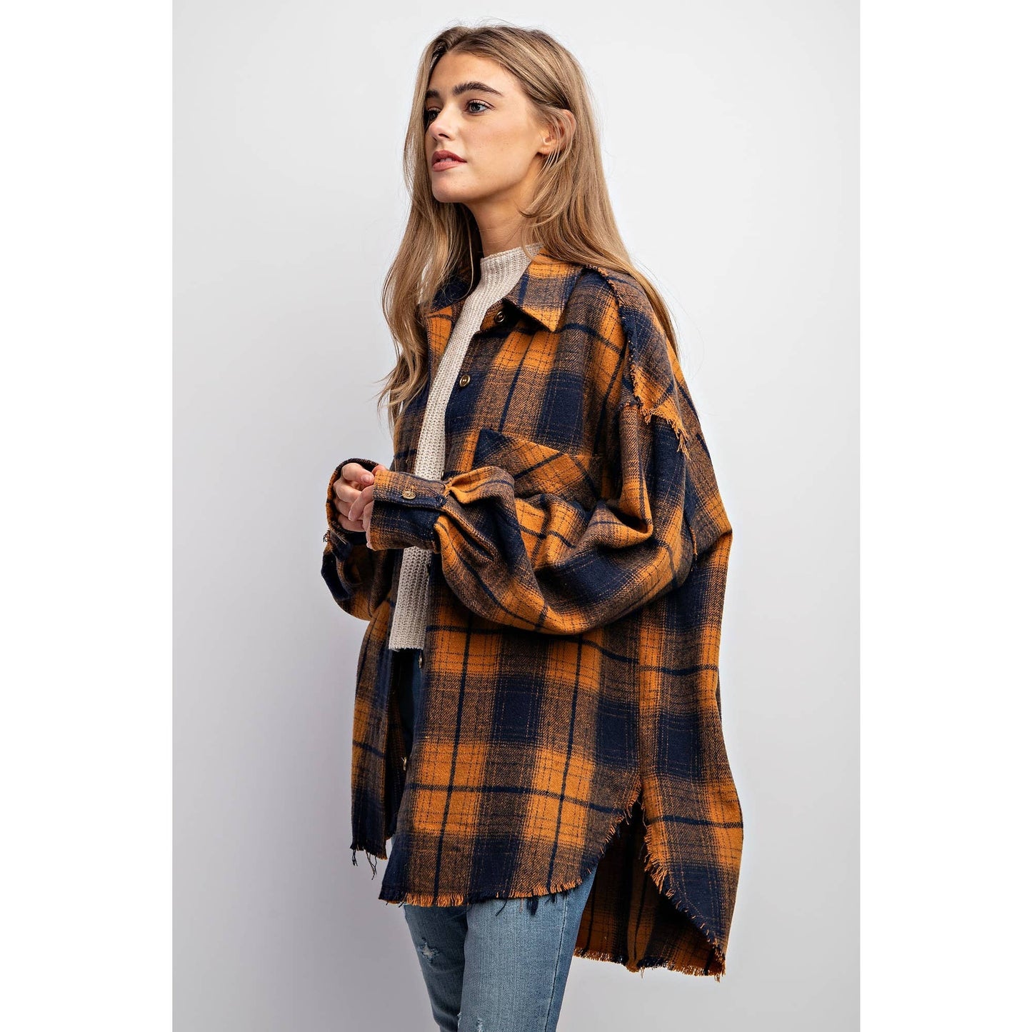SUPER SOFT PLAID SHACKET
