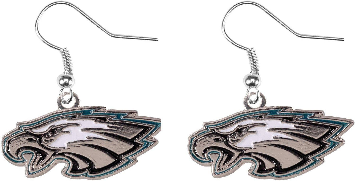 NFL Philadelphia Eagles Logo Dangle Earrings