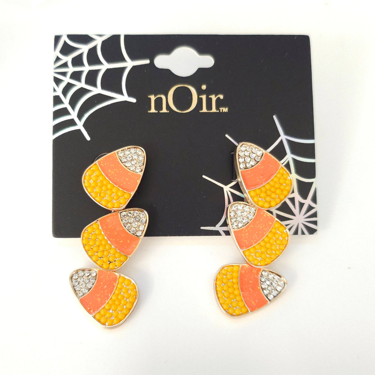 Halloween 3 Candy Corn Drop Earring