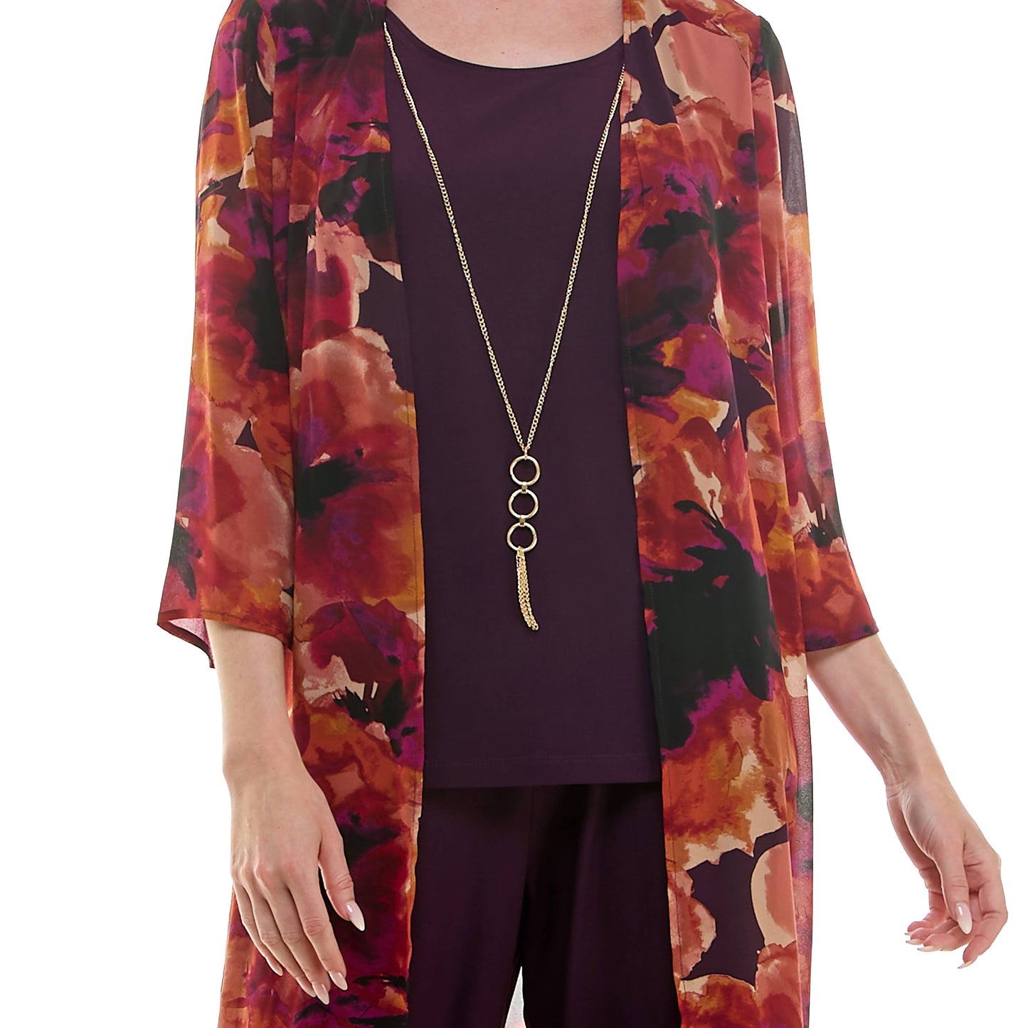 3 PC CARDIGAN STRAIGHT LEG PANT SET