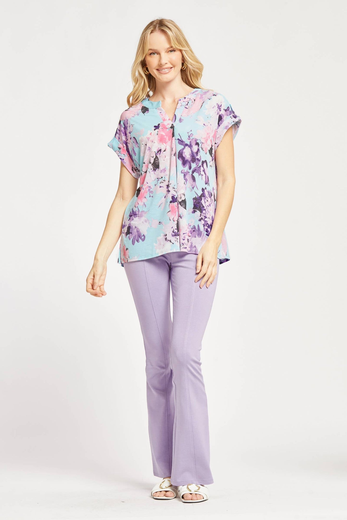 Lizzy Dolman Short Sleeve Wrinkle Free