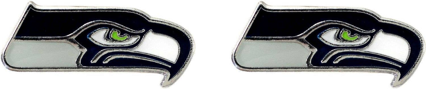 NFL Seattle Seahawks Logo Post Earrings