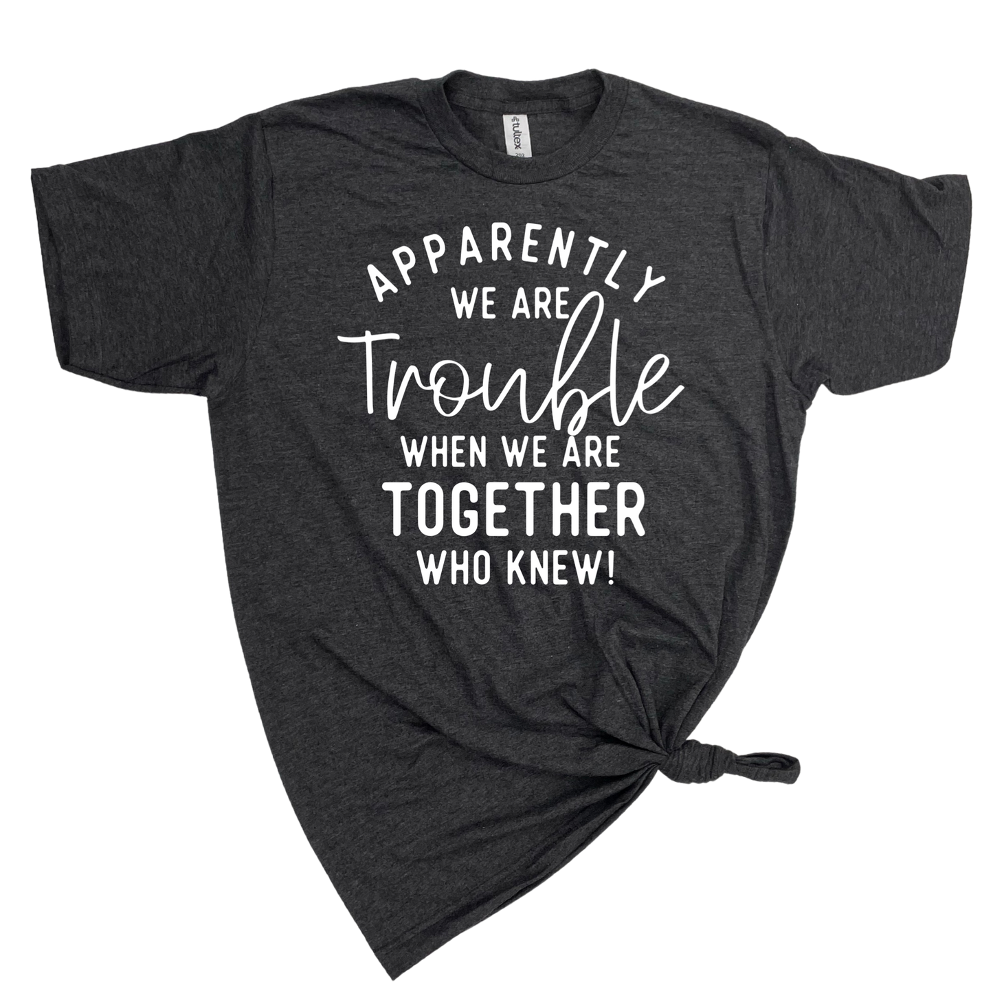 APPARENTLY WE ARE TROUBLE Tee