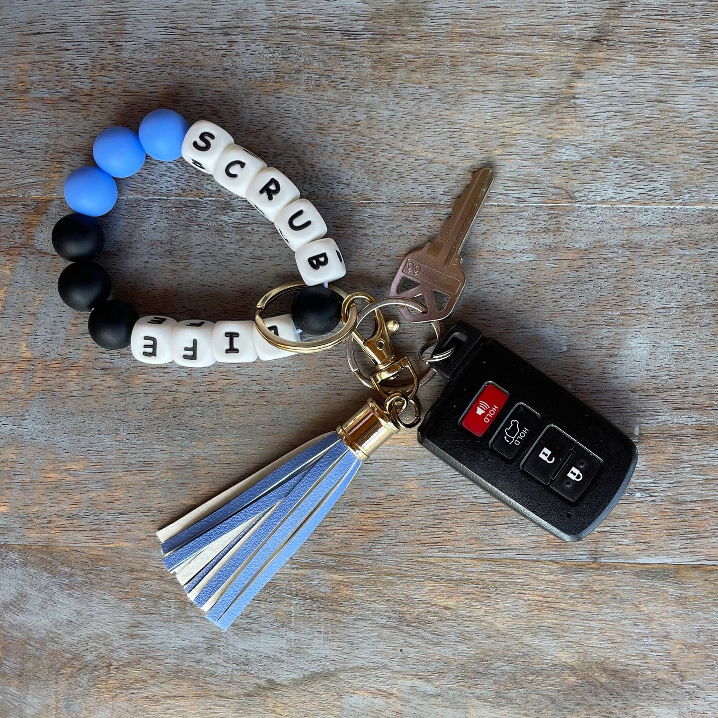 Bracelet Keychain Saying - Scrub Life