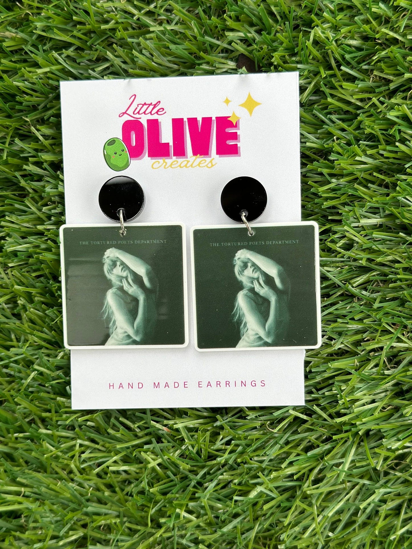 Music Era-Inspired TTPD Statement Dangle Earrings