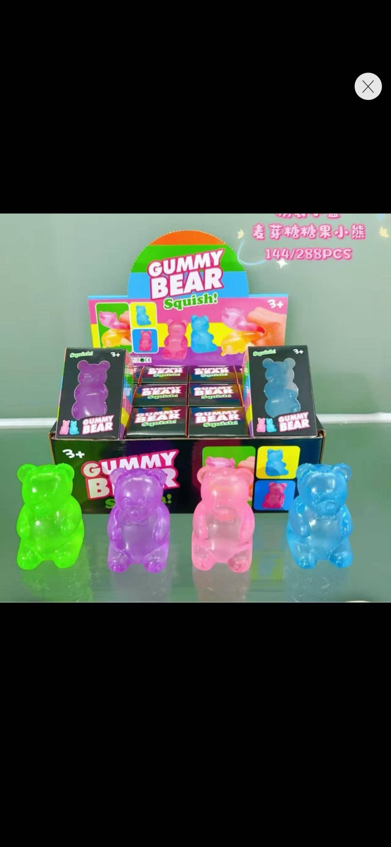 HOT TRENDY Squishy Gummy Bear, palm size