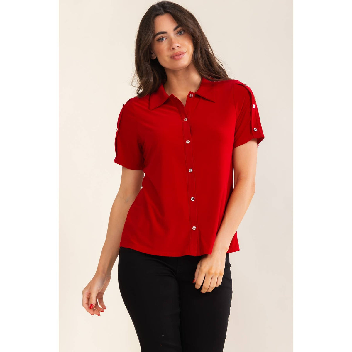 BUTTON SHOULDER SHIRT