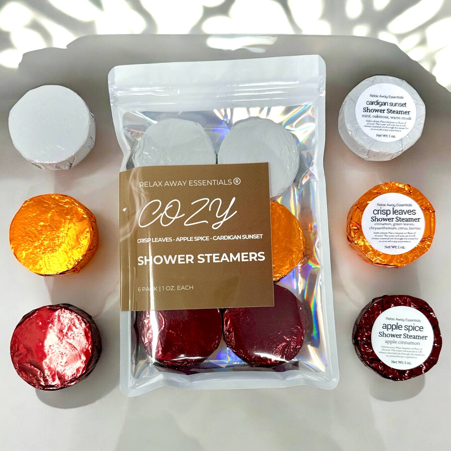 Cozy Shower Steamers 6 Pack - Made in USA