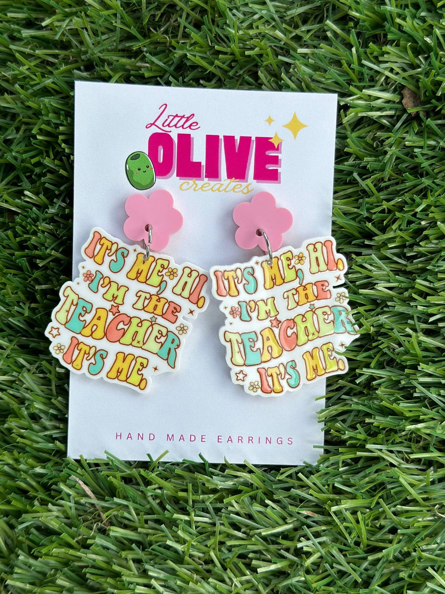 Taylor-Inspired Teacher Dangle Earrings