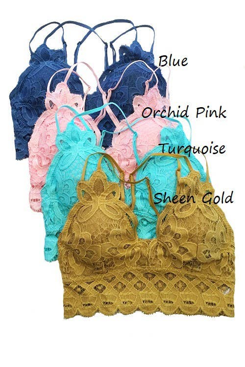 Plus Size Scalloped Lace Cami Bralette