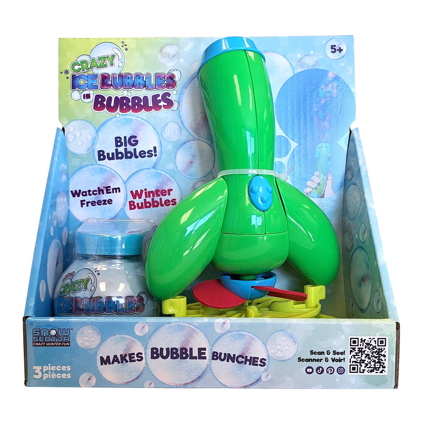 Crazy Ice Bubbles in Bubbles Blower & 3.5 oz solution