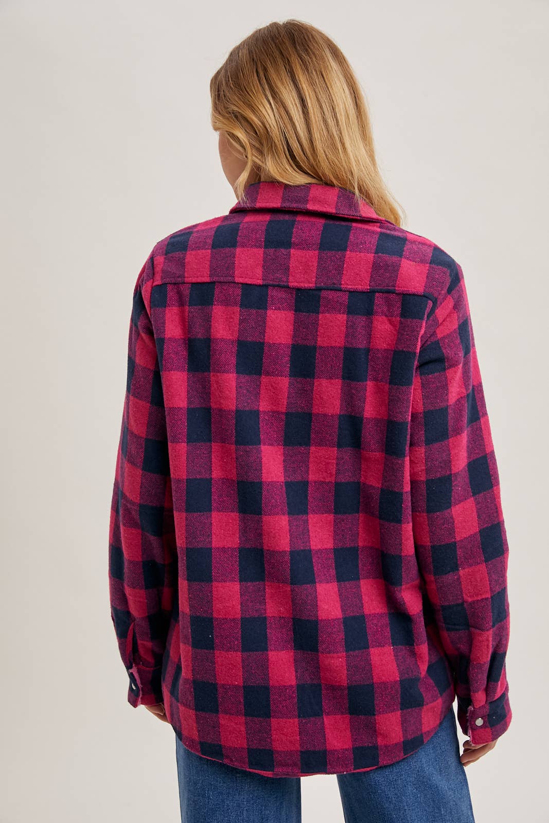 BUFFALO PLAID SHERPA-LINED SHACKET