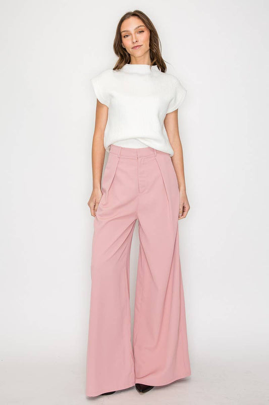 CASUAL WIDE LEG TROUSER PANT