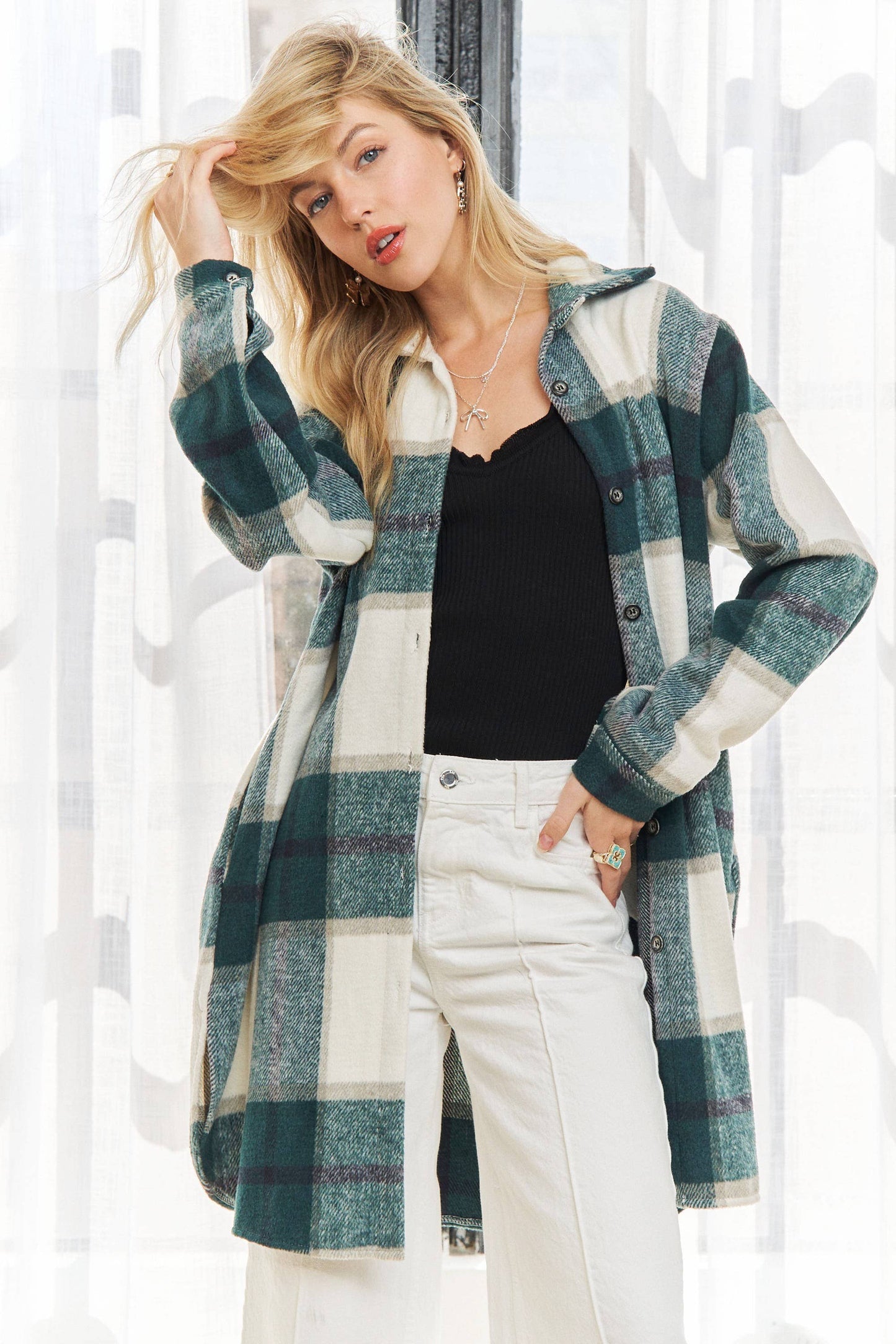 PLAID FLANNEL SHACKET