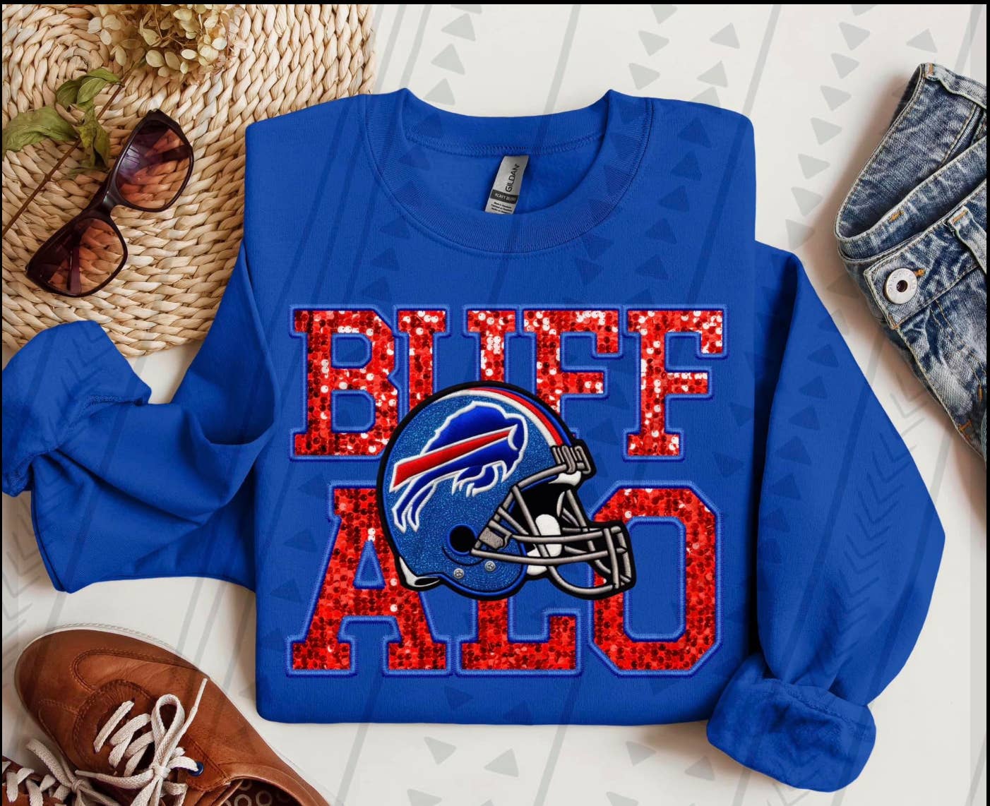 Buffalo Glitter Crewneck