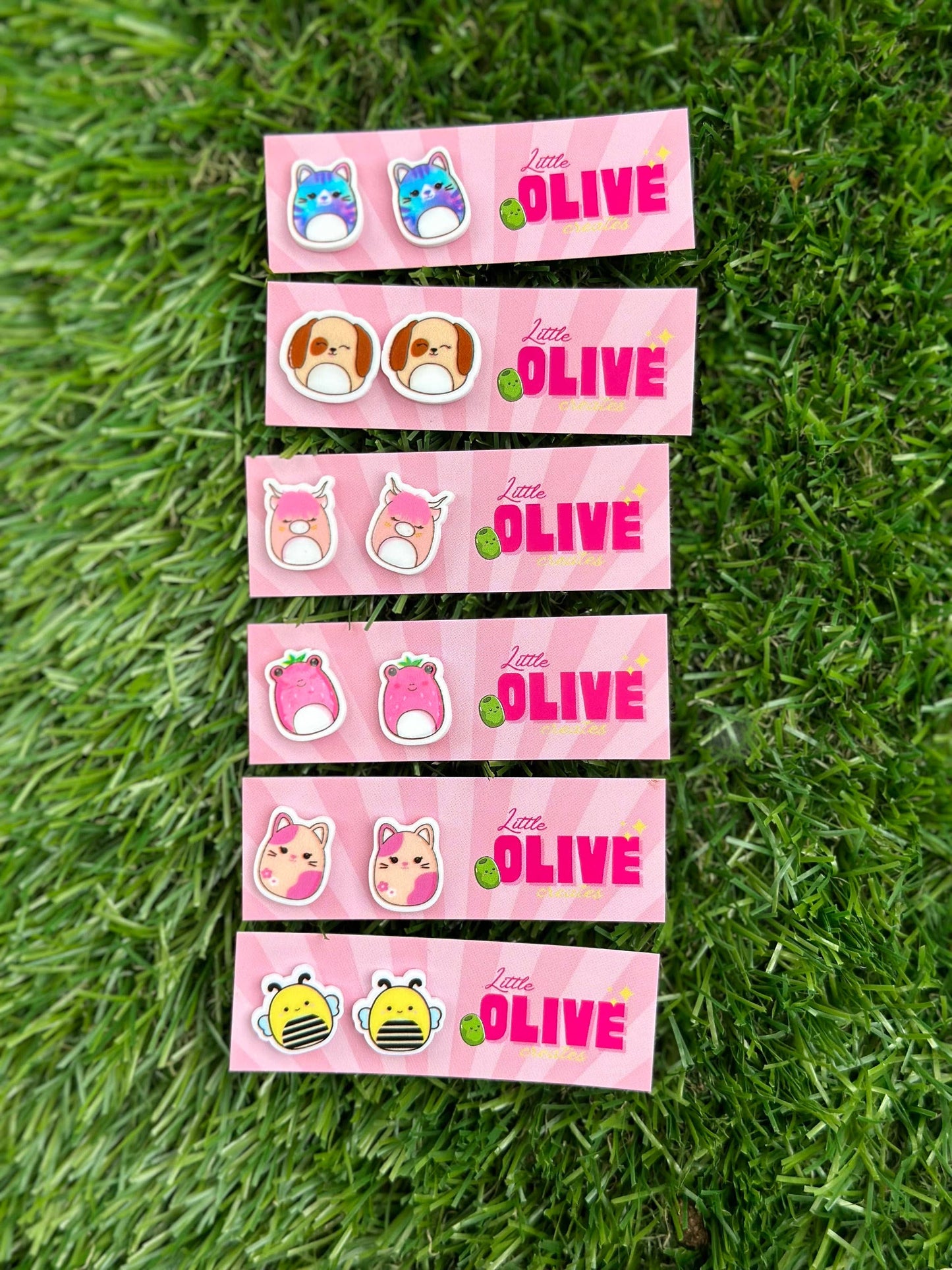 Adorable Squishmallow Stud Earrings - 6 Charming Variations