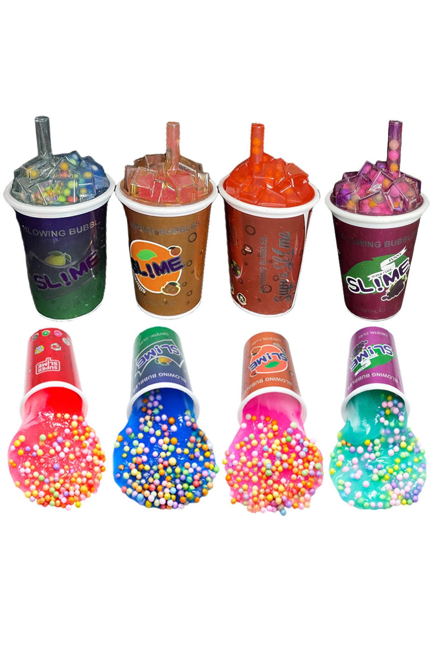 Iced Soda Soft Drink Foam Ball Infused Slime Cup