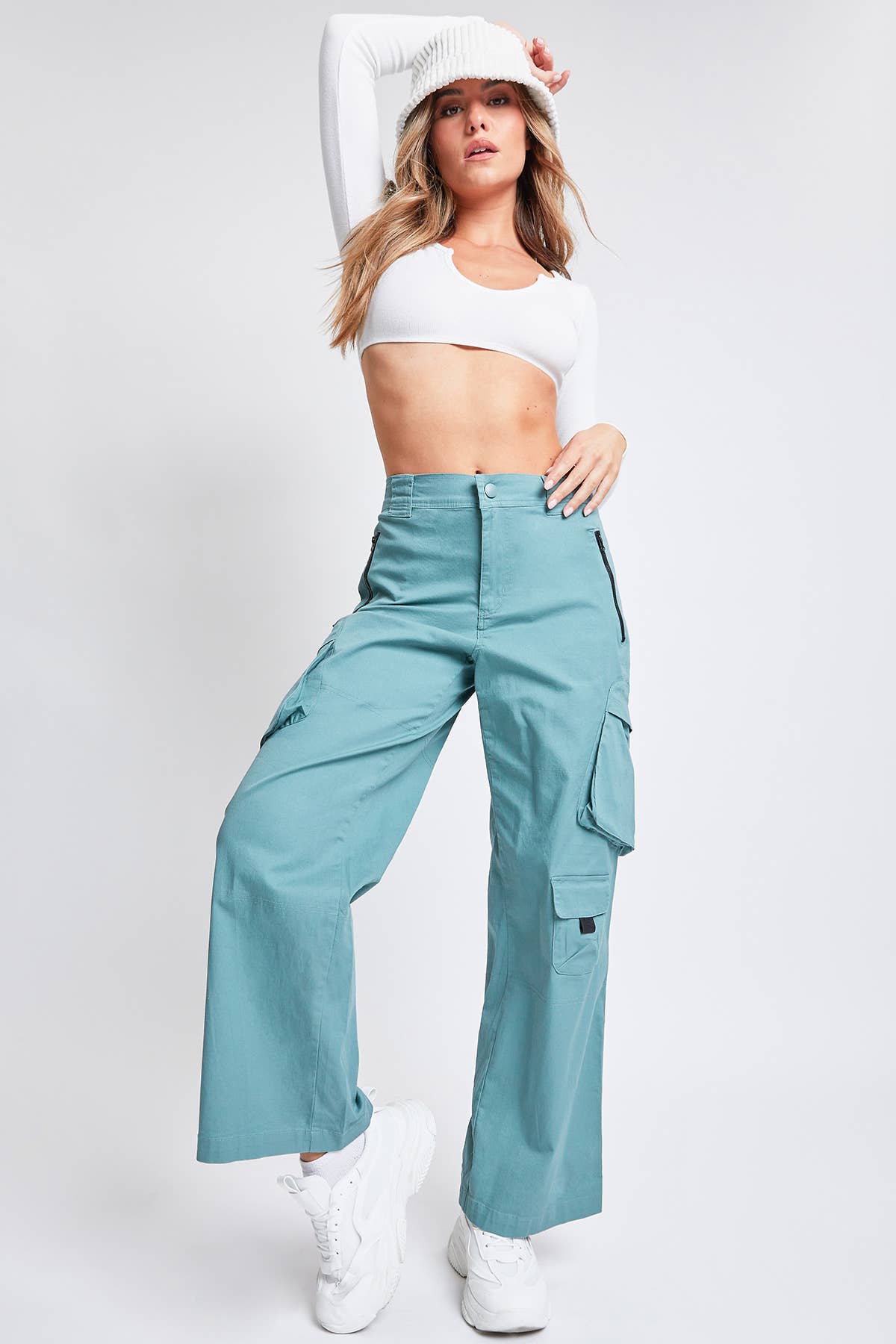 High-Rise Relaxed Cargo Pants