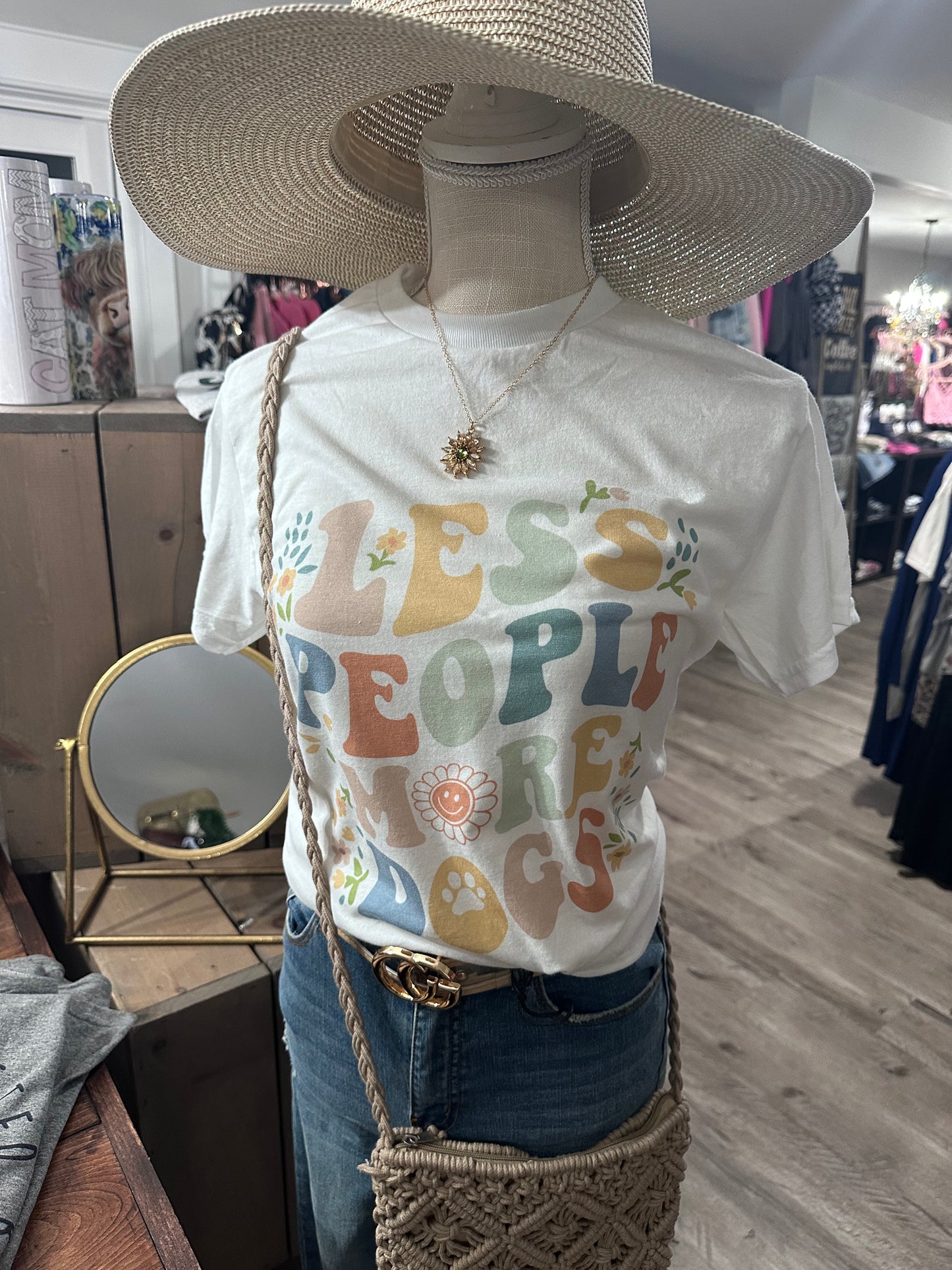 Less people More DOGS tee