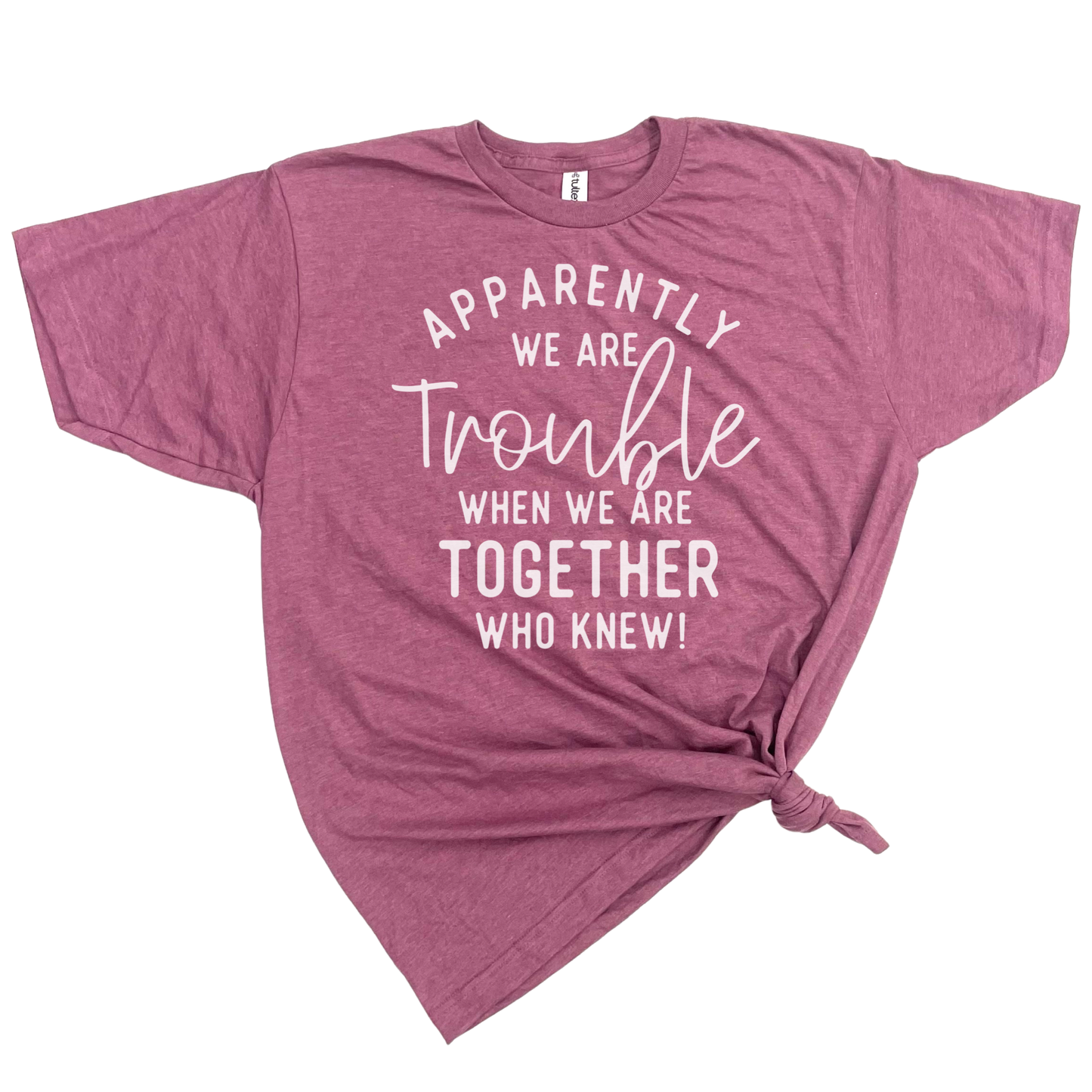 APPARENTLY WE ARE TROUBLE Tee