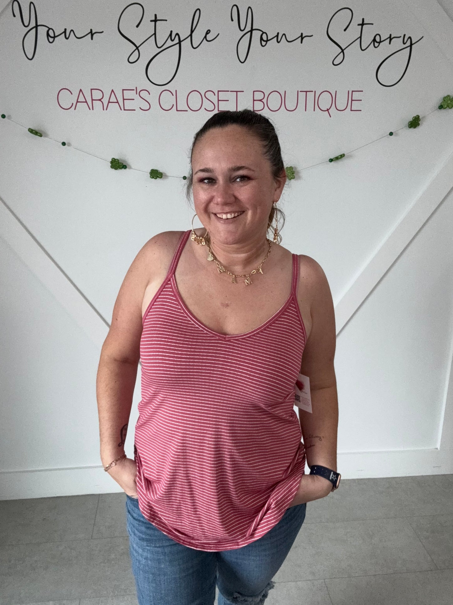 Zenana Basic Stripe Tank