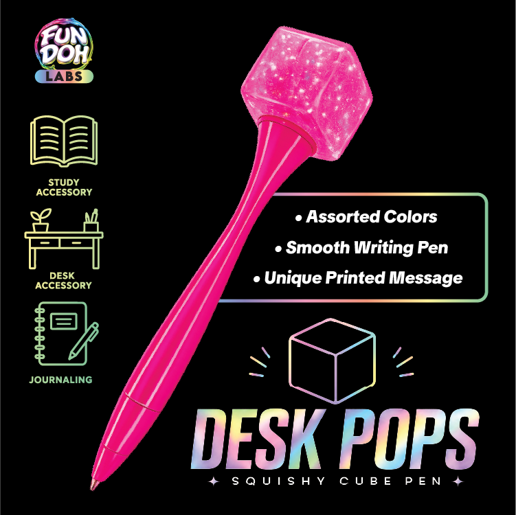 Pre Order Desk Pops Squishy Cube Pen EST Arrival Aug 23rd