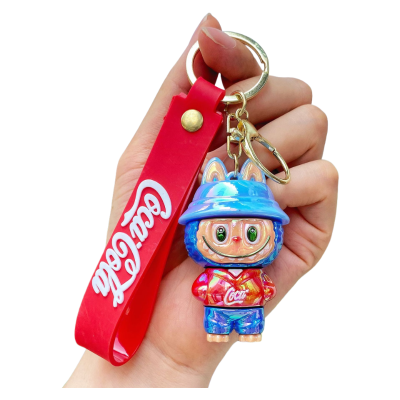 Monster Cola Shape Silicone Keychain Various Character