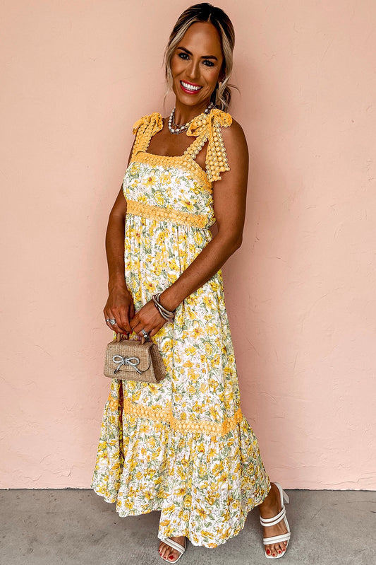 Honey Blossom Lace Maxi Dress