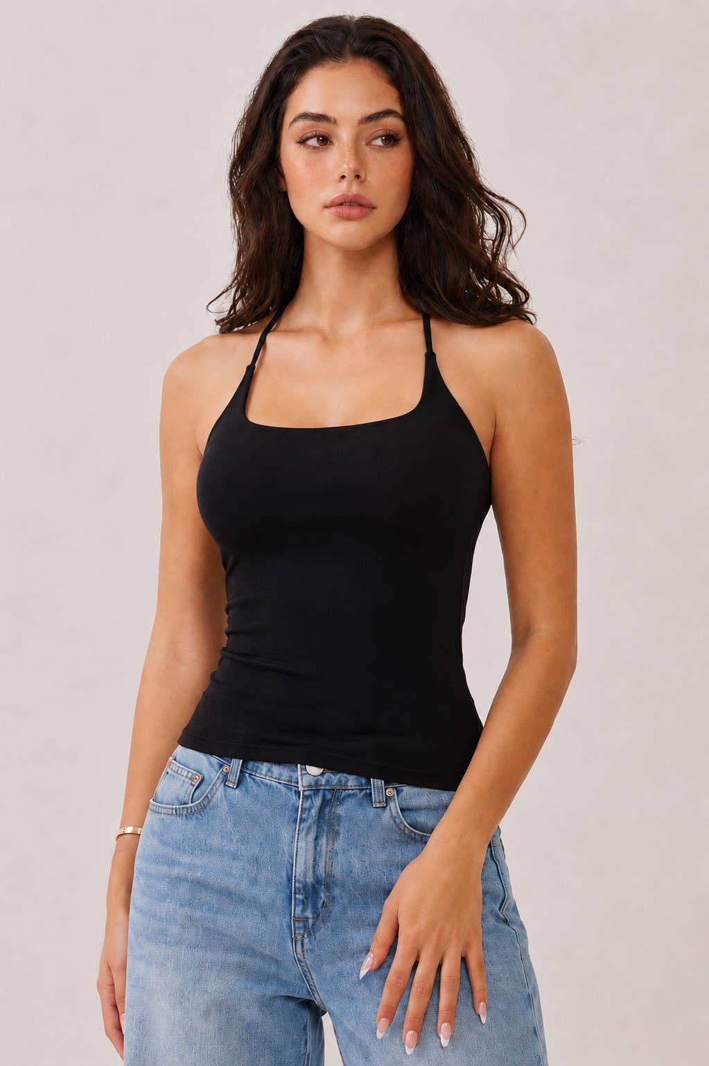 HALTER GIRL BRA PADDED TANK