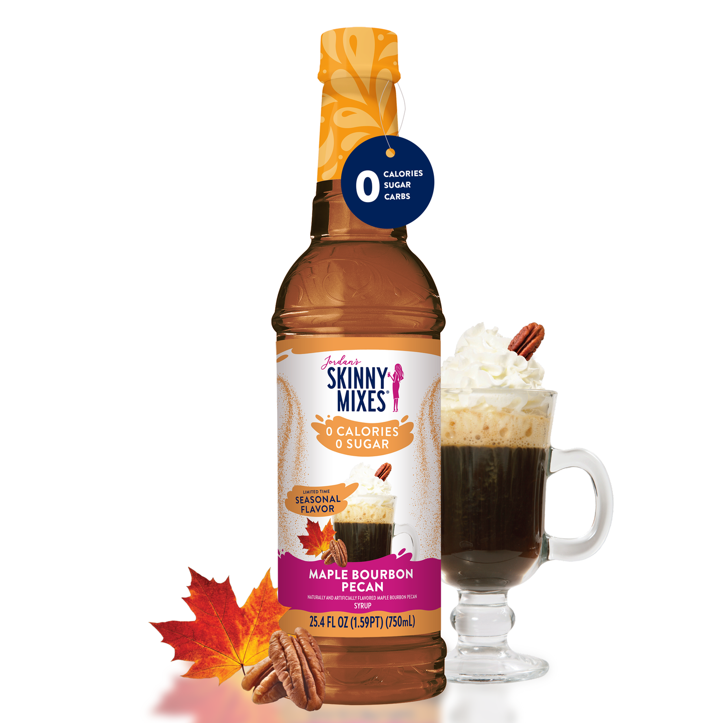 Sugar Free Maple Bourbon Pecan Syrup