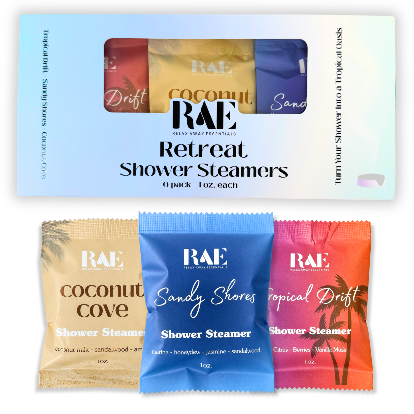 Retreat Shower Steamers 6 Pack - Made in USA