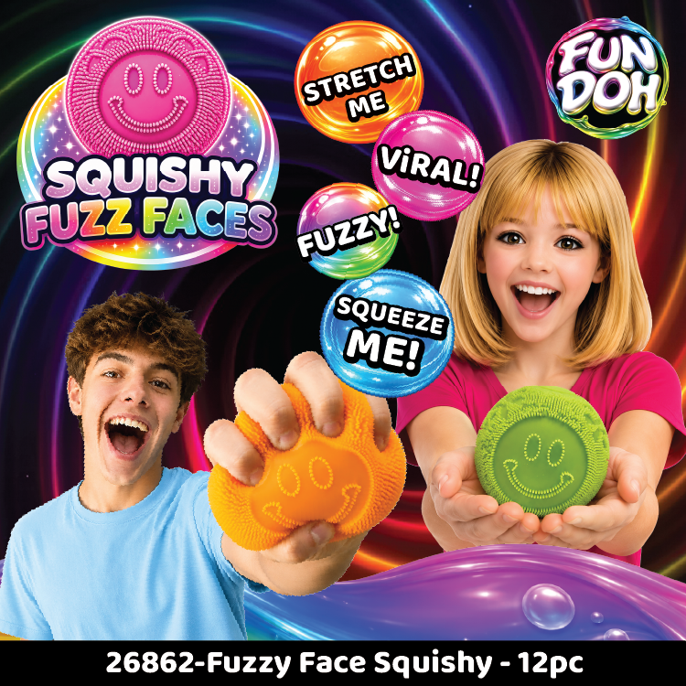 Fun Doh Fuzzy Face Squishy SHIPS OCT 20th