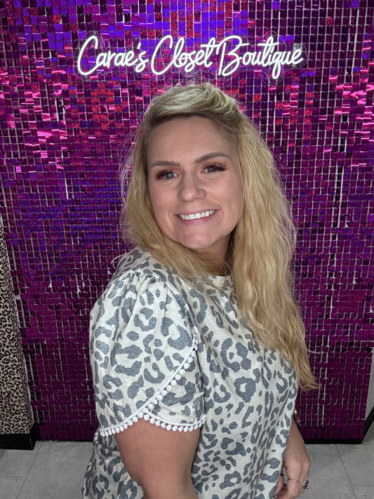 Leopard Tulip Top