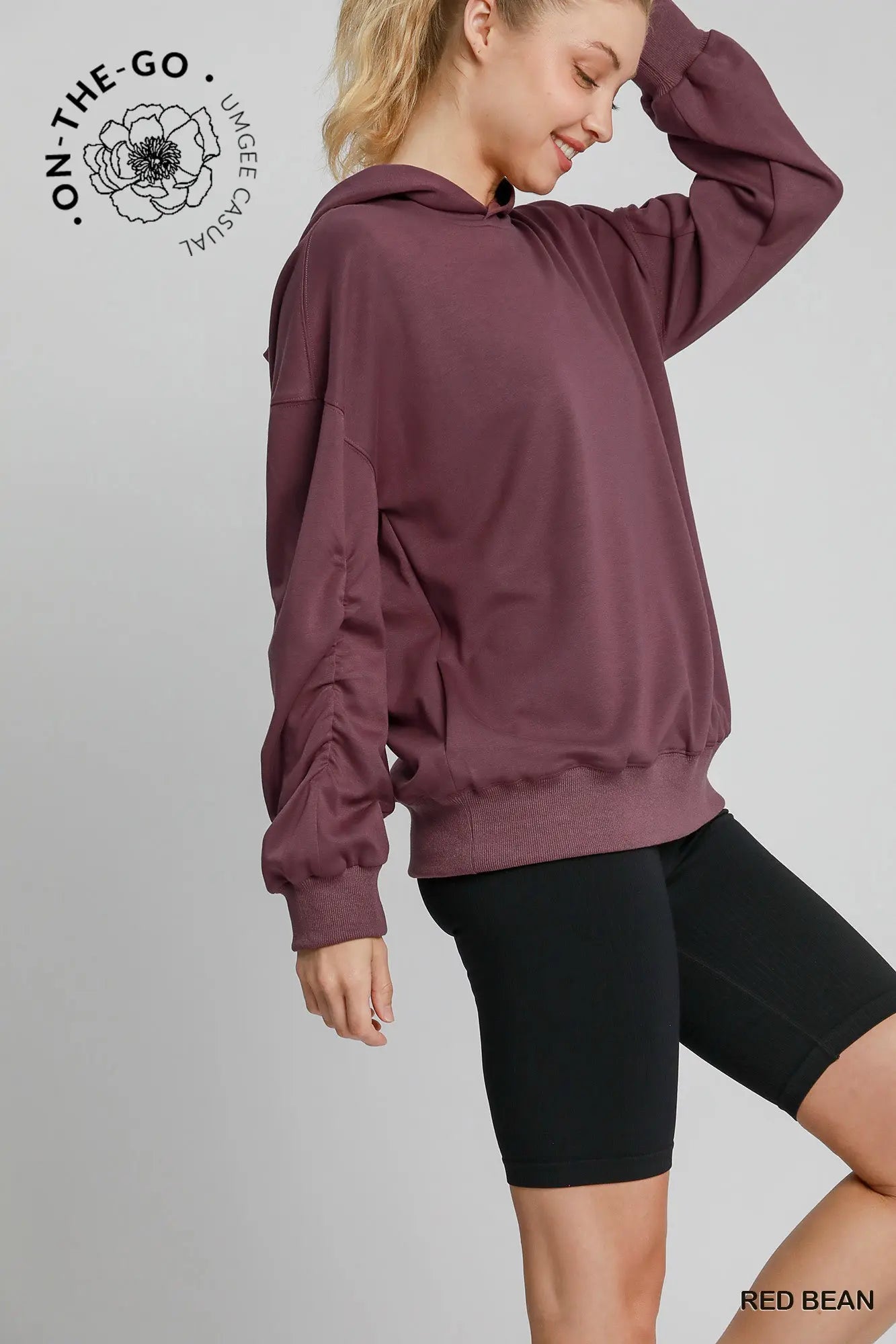 Ruched Bonfire N Elegant Hoodie