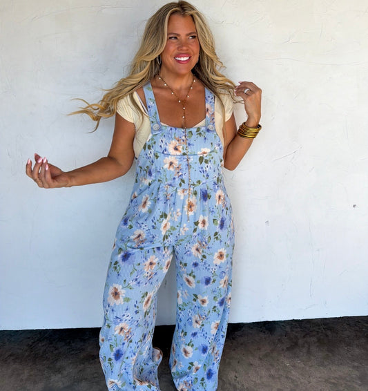 Blakeley Lightweight Floral Overalls