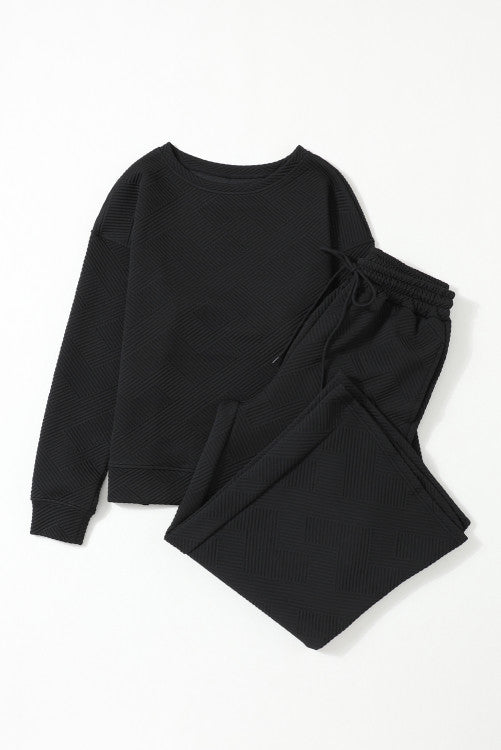 Long sleeve Textured Set