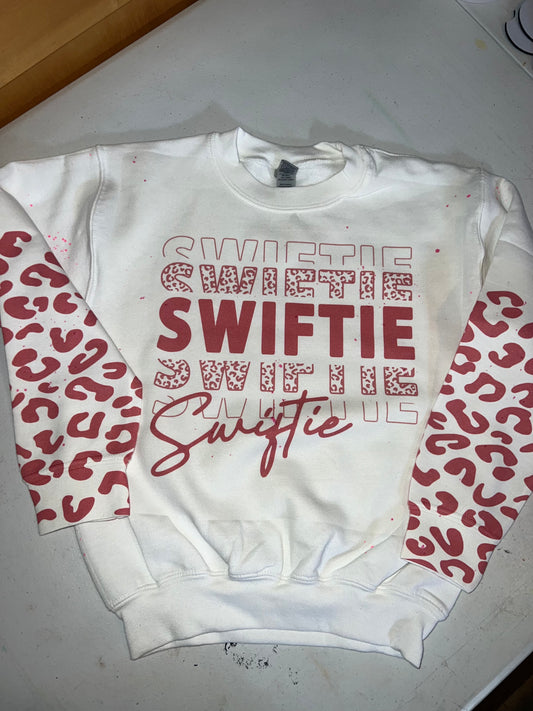 Pink Cheetah Swiftie Crew