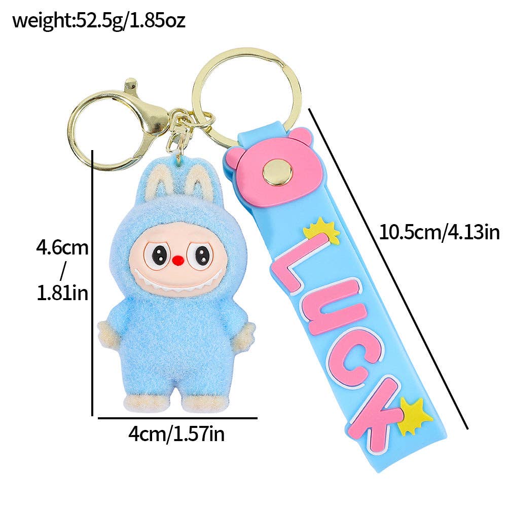Cartoon Silicone Keychain With Various Character Designs