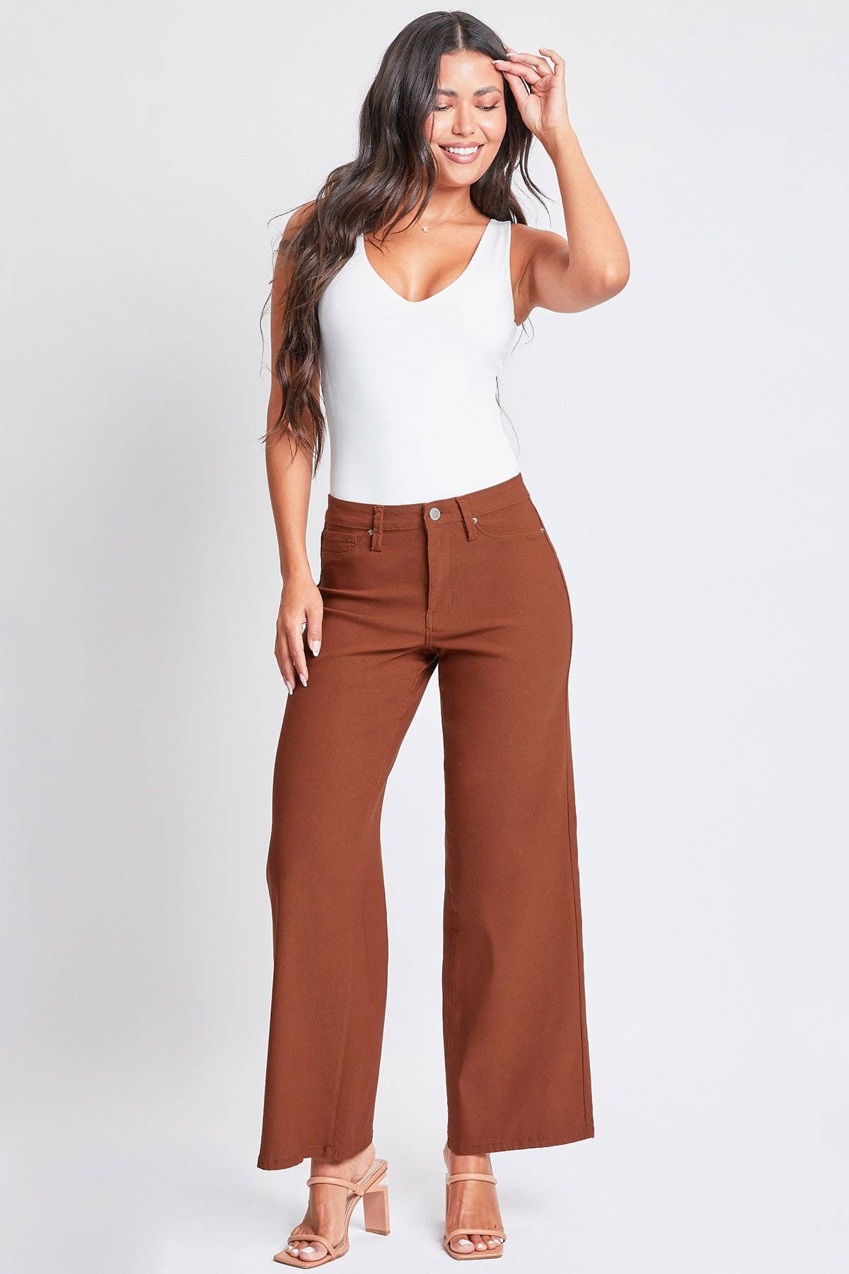 Hyperstretch High Rise Wide Leg