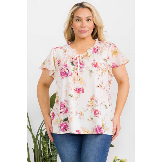 Curvy Flutter Top