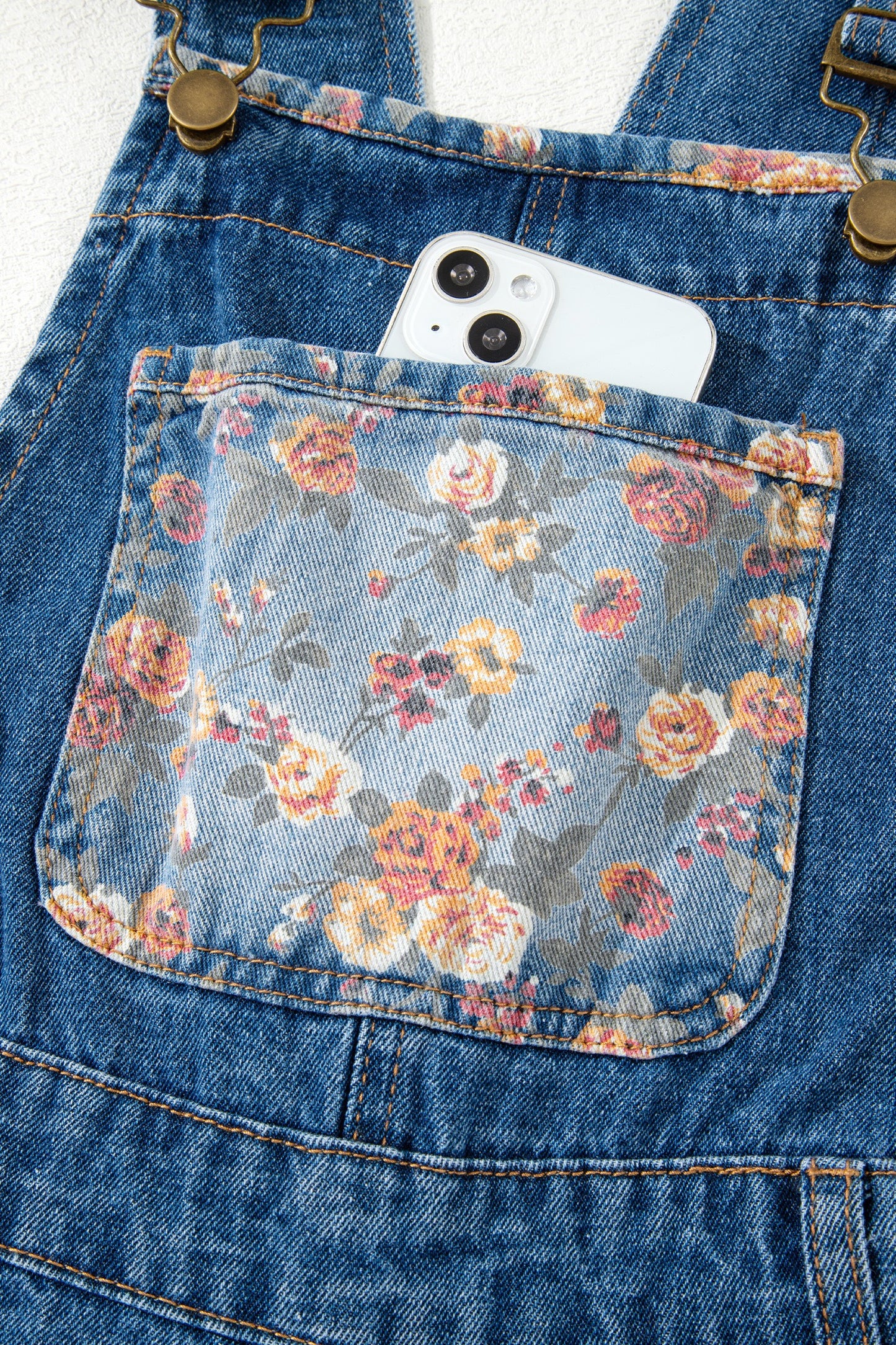 Blush & Blossom Denim Overalls