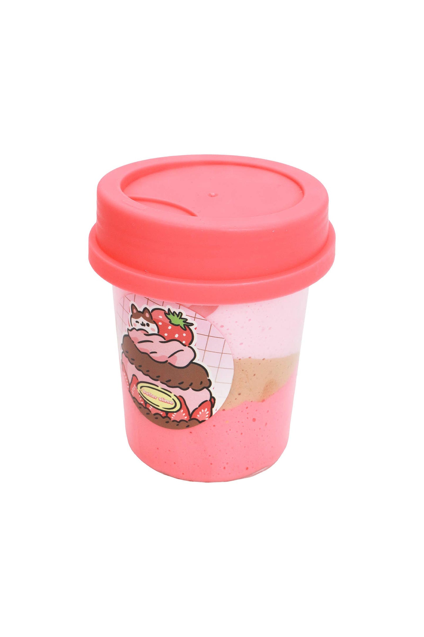 Three-Tone Matte Macaron Butter Slime Pink Beverage Cup Jar EST Arrival Mid Aug