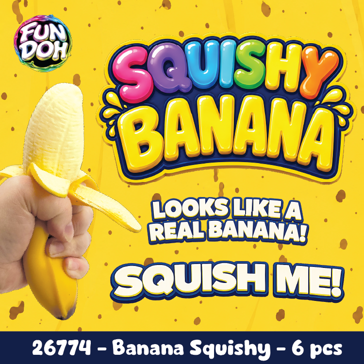 Fun Doh Banana Squishy Stress Relief