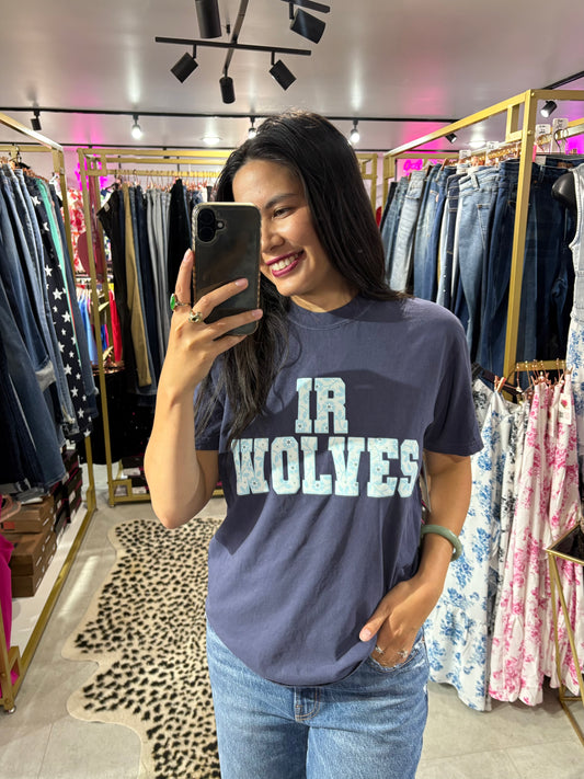 Floral IR Wolves Tee