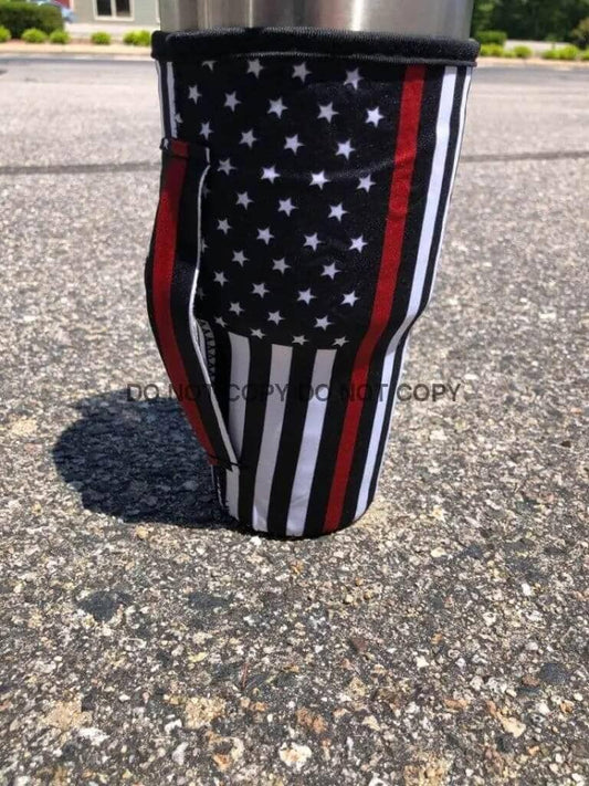 20 OZ Red Line Cup Cover Sip Sleeve Fits 20-32 OZ Cups