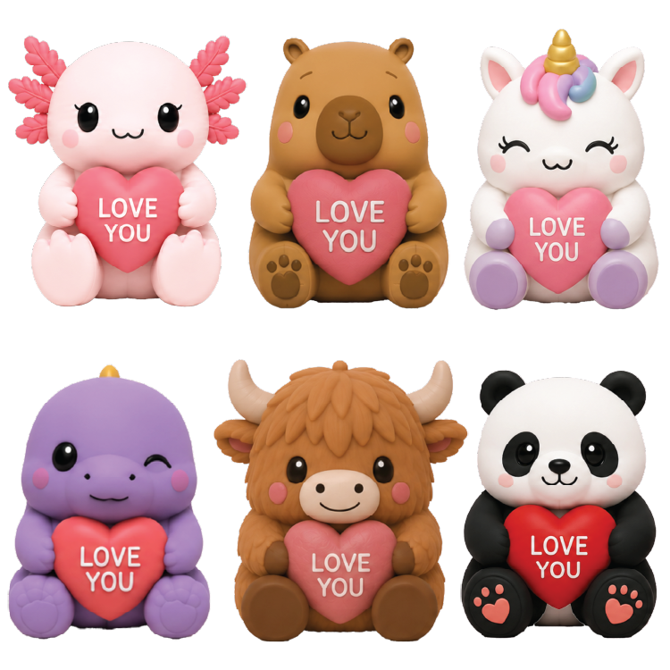 Fun Doh JUMBO Valentines Love Squad Squishy SHIPS JAN 1st