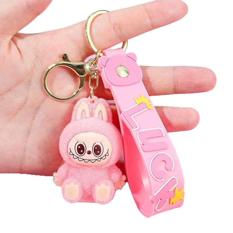 Cartoon Silicone Keychain With Various Character Designs