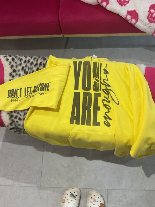 Inspirational Yellow Hoodie