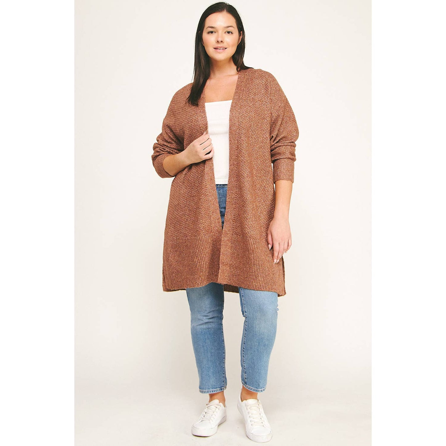 CURVY COZY CONFIDENCE LONG CARDIGAN